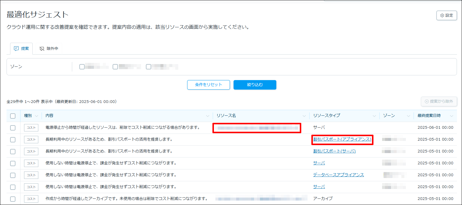 提案対象の確認