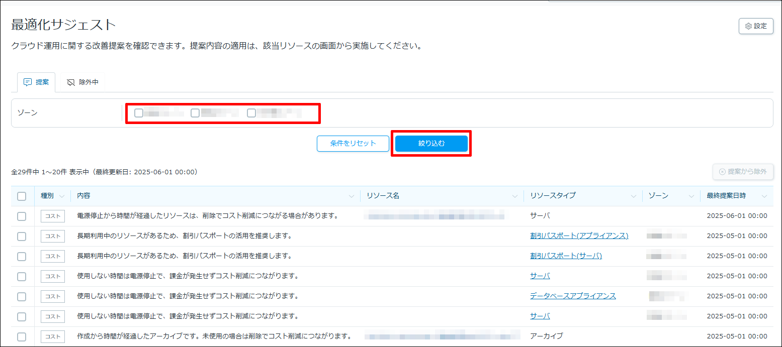 提案の絞り込み