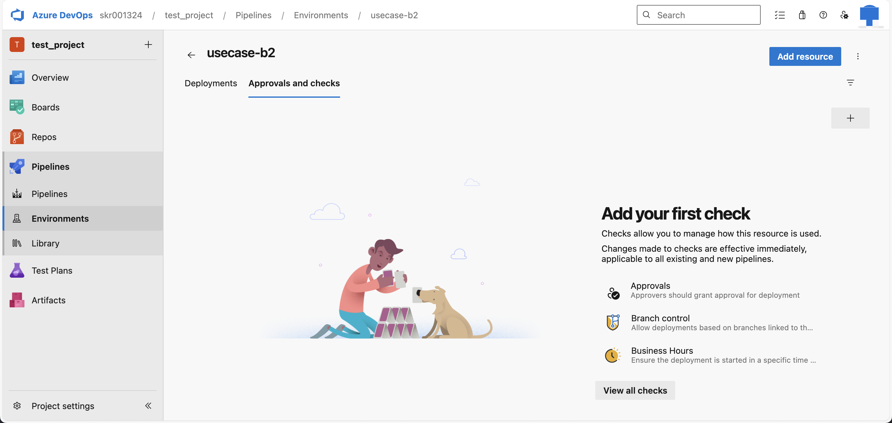 Approvals and checks